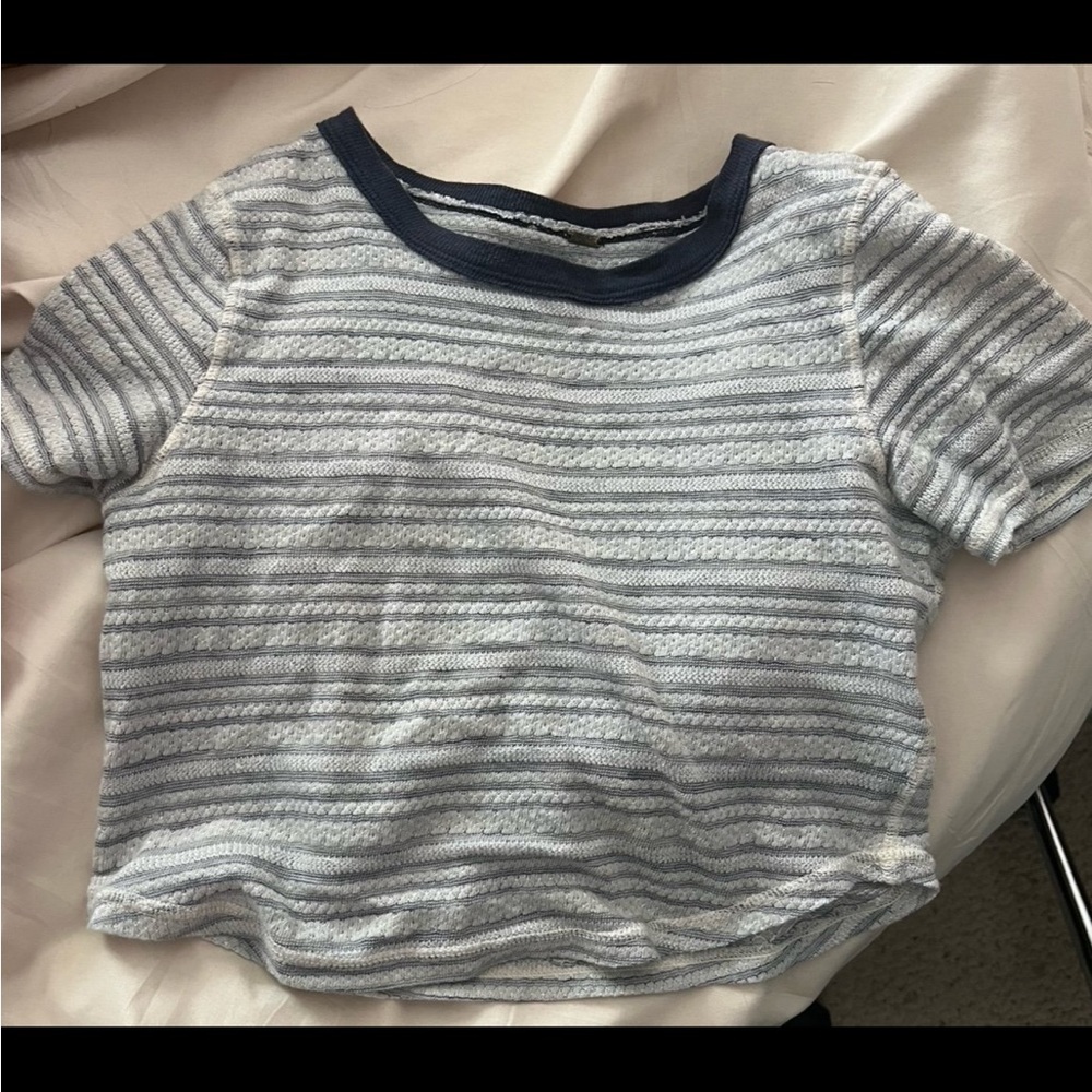 Striped Shirt - Blue and White